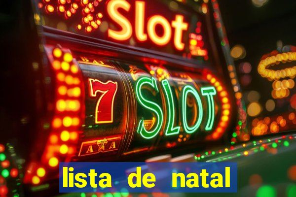 lista de natal para imprimir